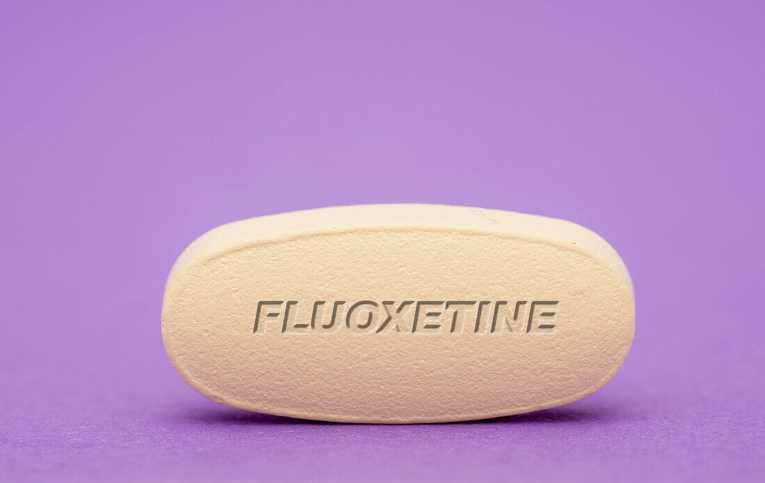 Fluoxetine pill, conceptual image