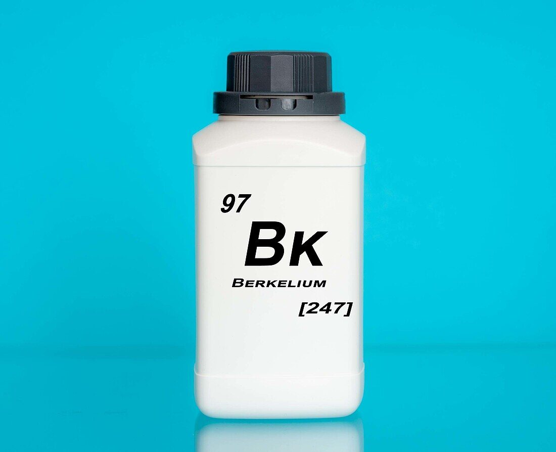 Container of the chemical element berkelium