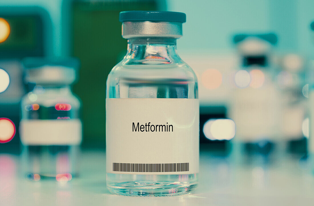 Vial of metformin