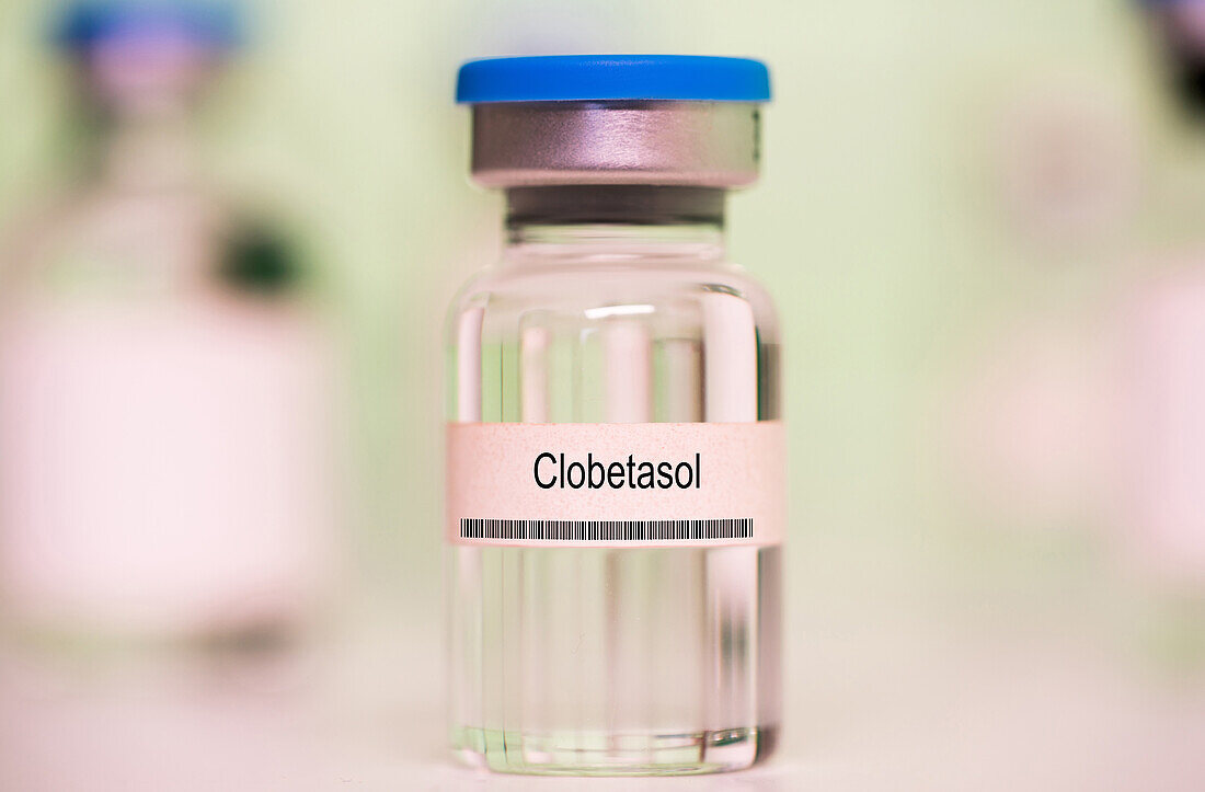 Vial of clobetasol