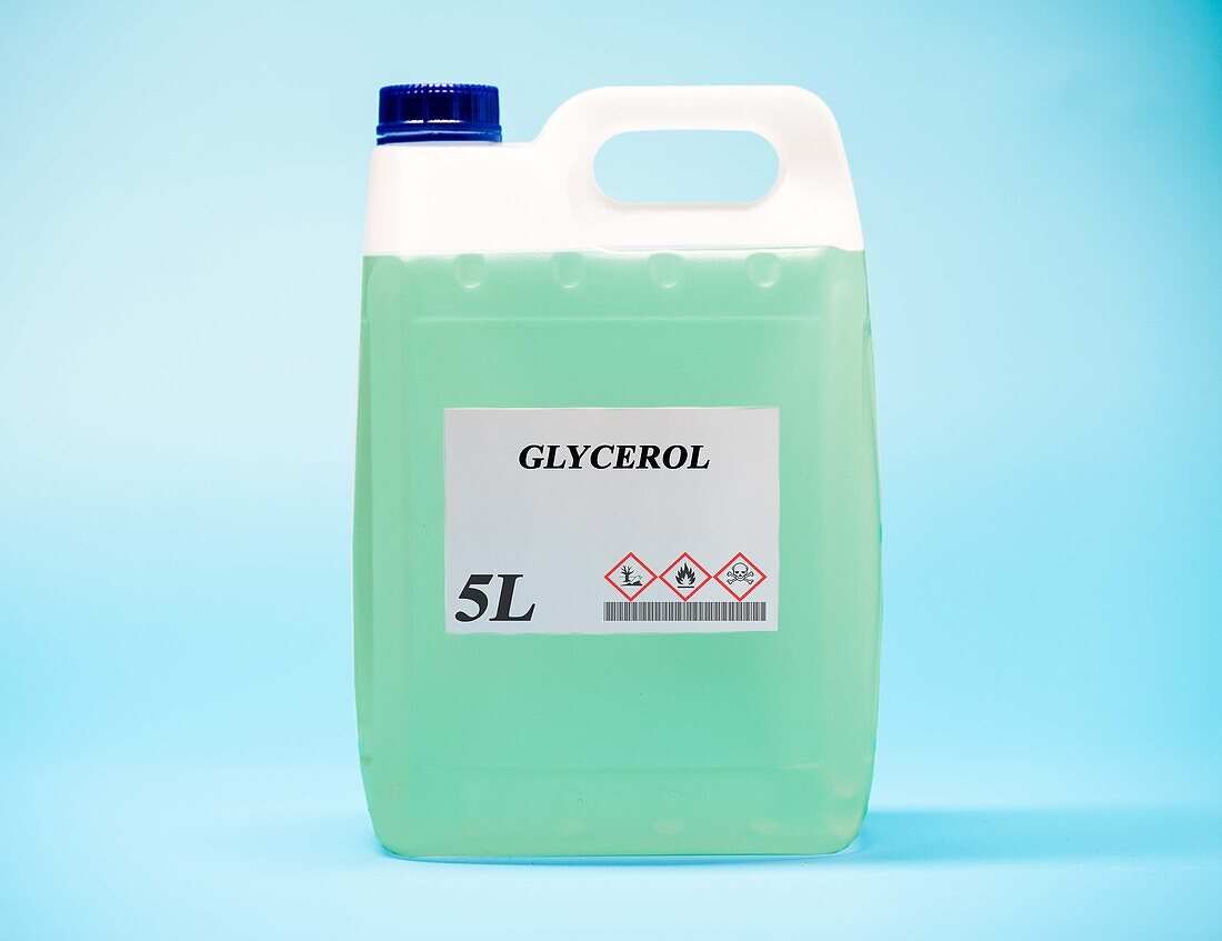 Canister of glycerol biofuel