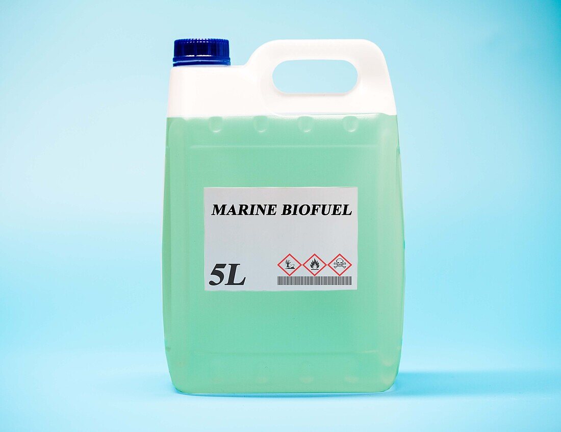 Canister of marine biofuel