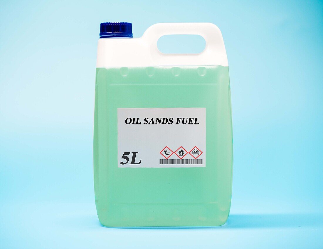 Canister of oil sands fuel