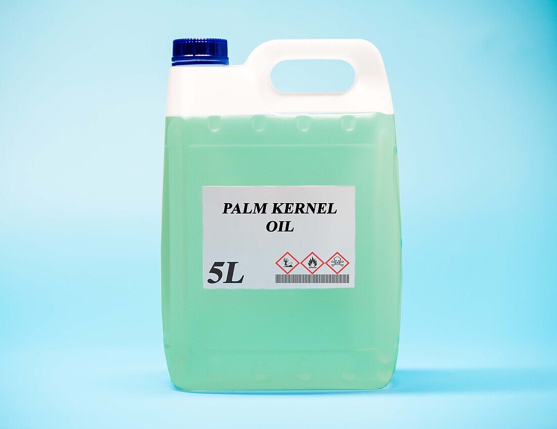 Canister of palm kernel oil