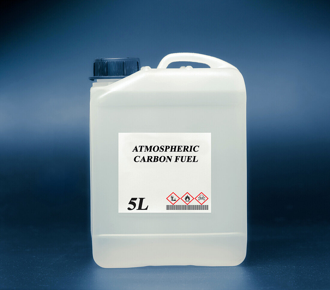 Canister of atmospheric carbon