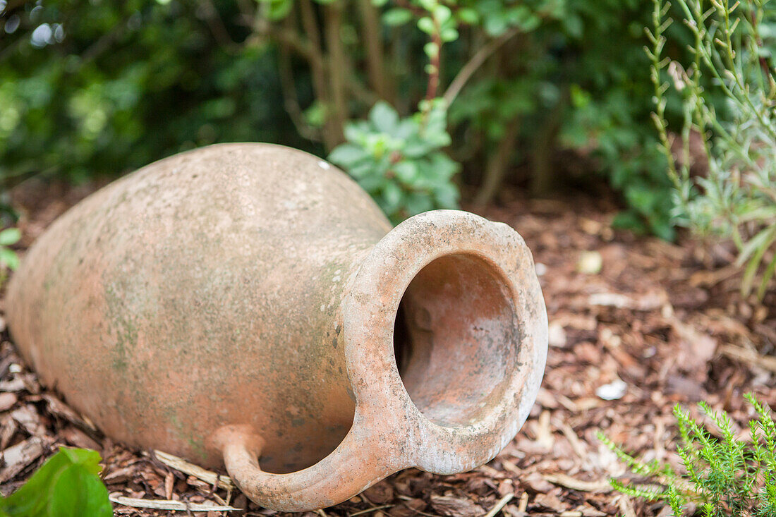 Pots in the garden