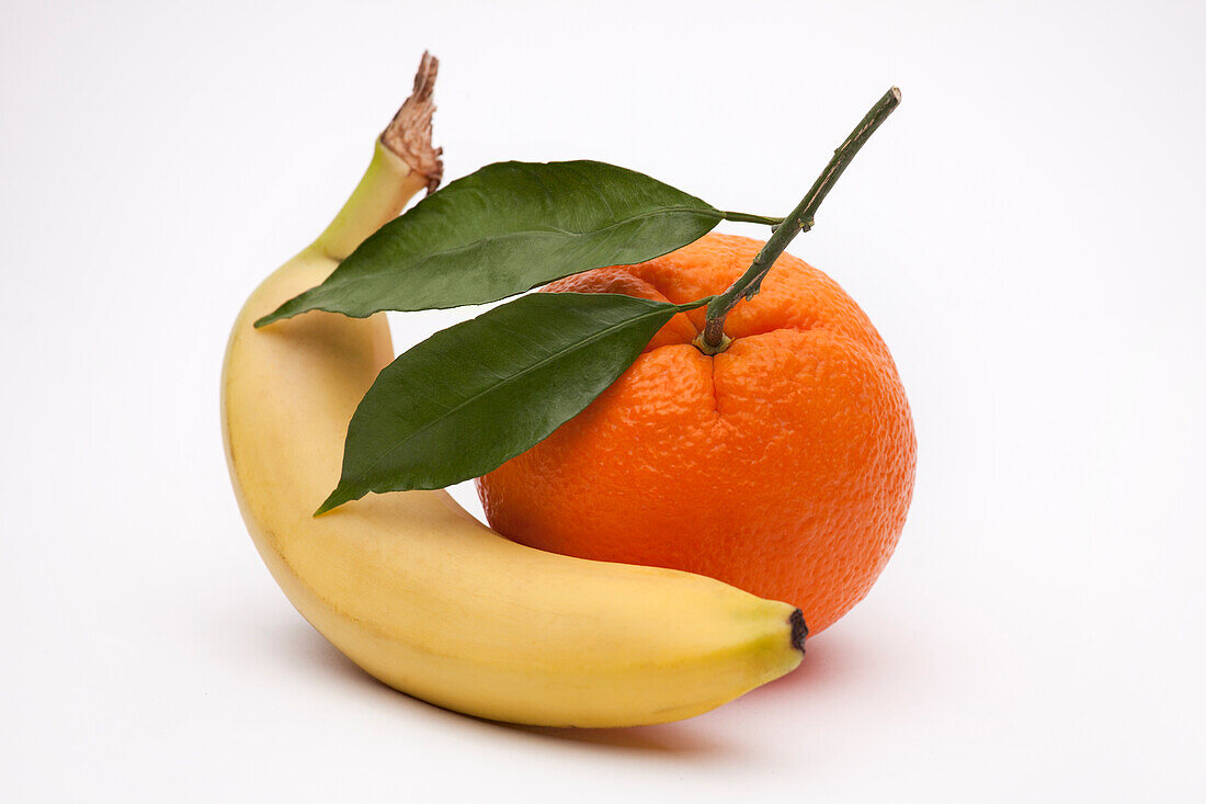 Banana, orange