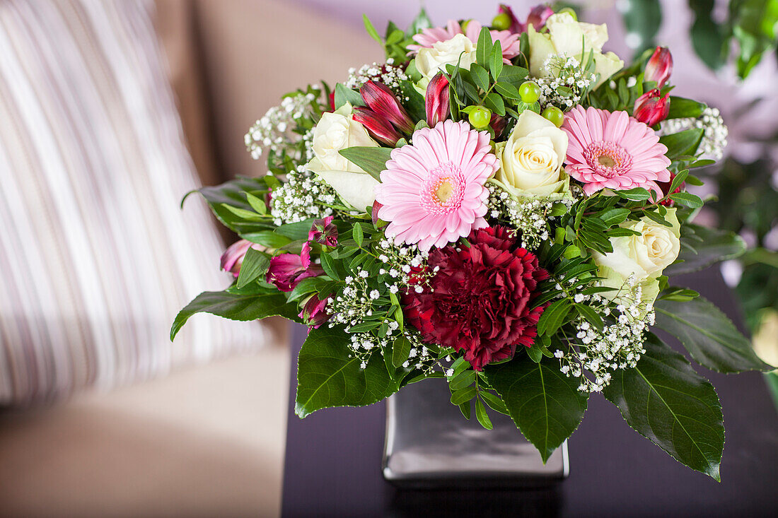 Strauß Rosa Gerbera