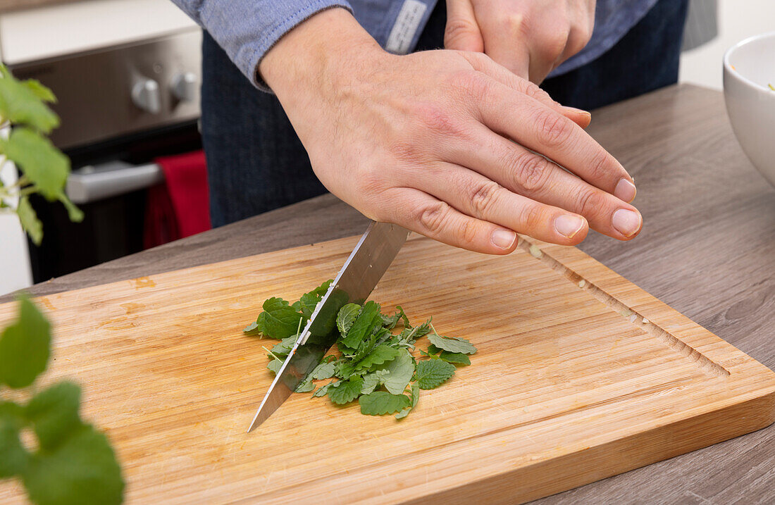 Cut lemon balm