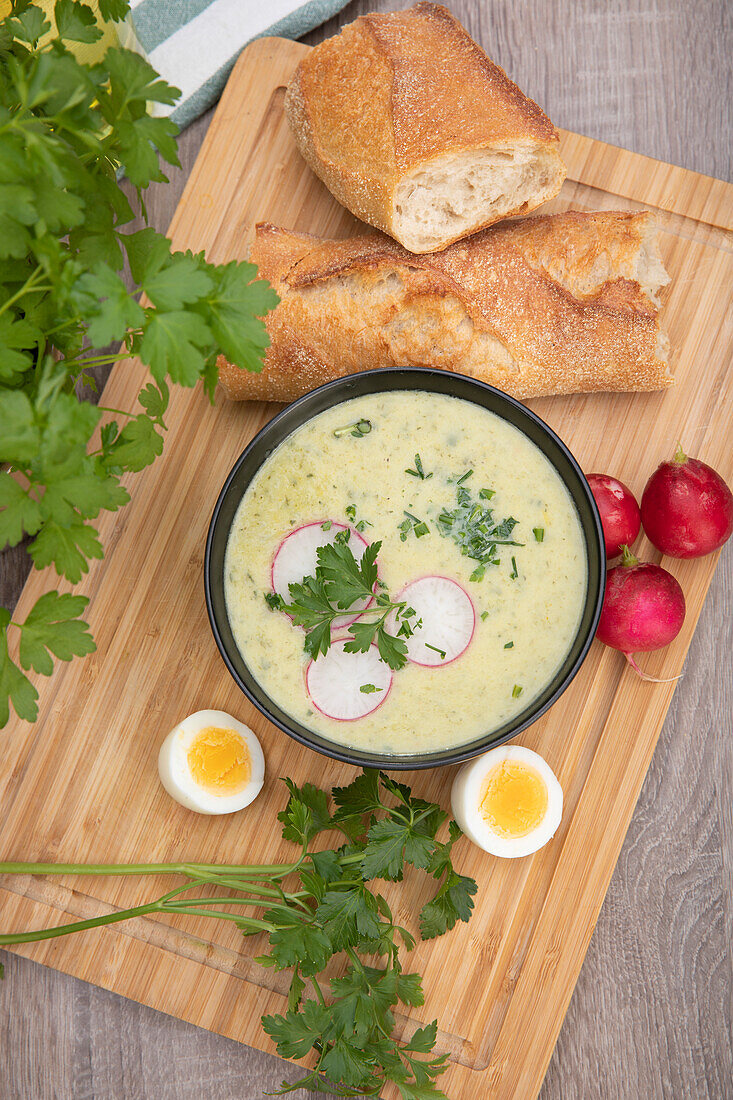 Kräutersuppe mit Petersilie Zutaten