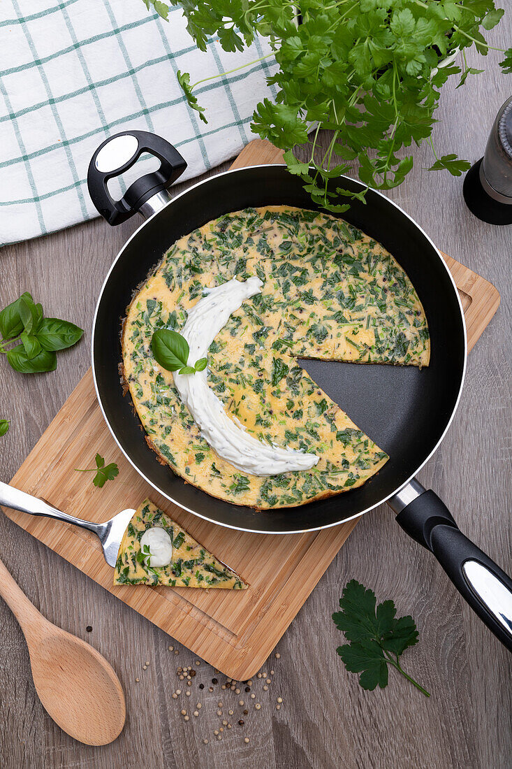 Herb Frittata with Parsley