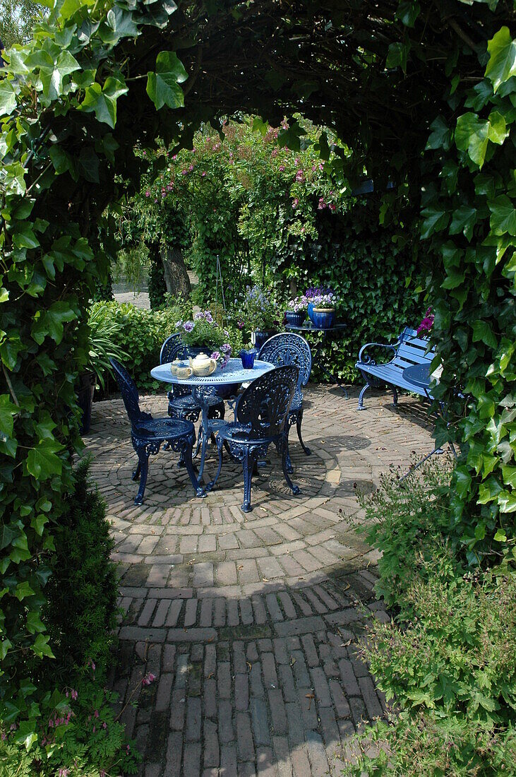 Seating area in the garden