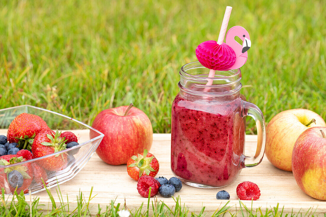 Roter Smoothie