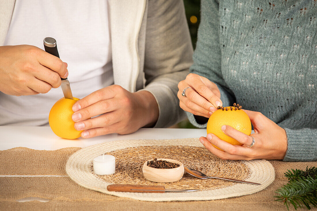 Deko mit Orangen basteln