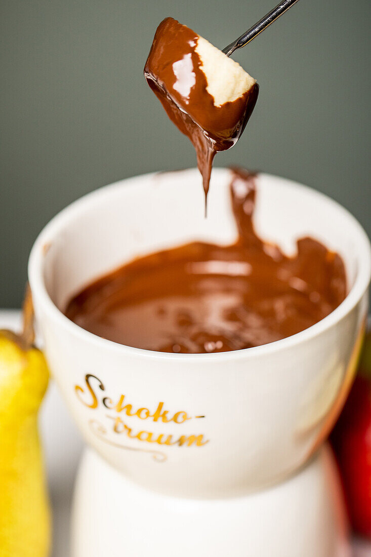 New Year's Eve - Chocolate fondue with fruit