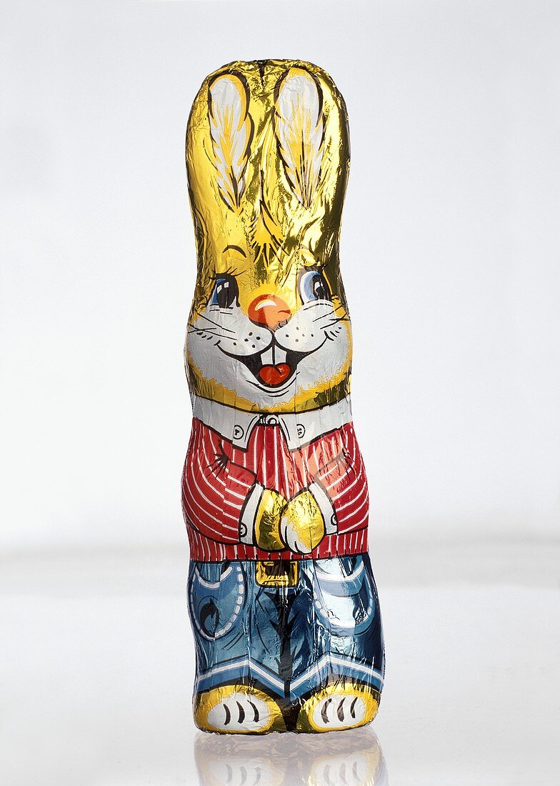 A packed chocolate Easter bunny