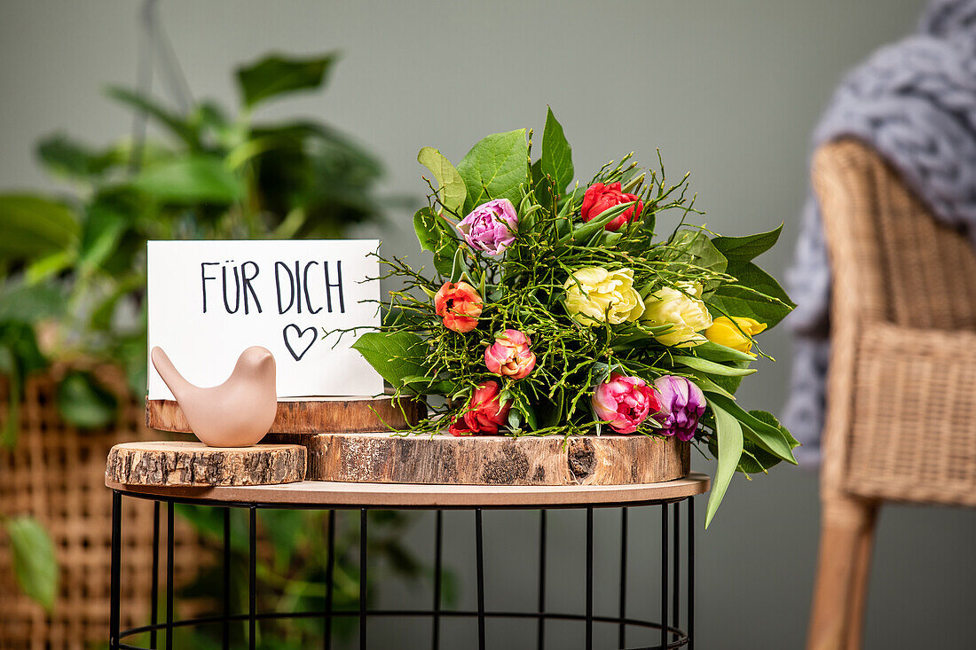 Cut flowers - Tulips in a bouquet