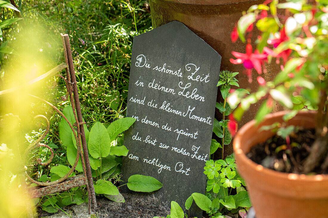 Gartendekoration - Schild