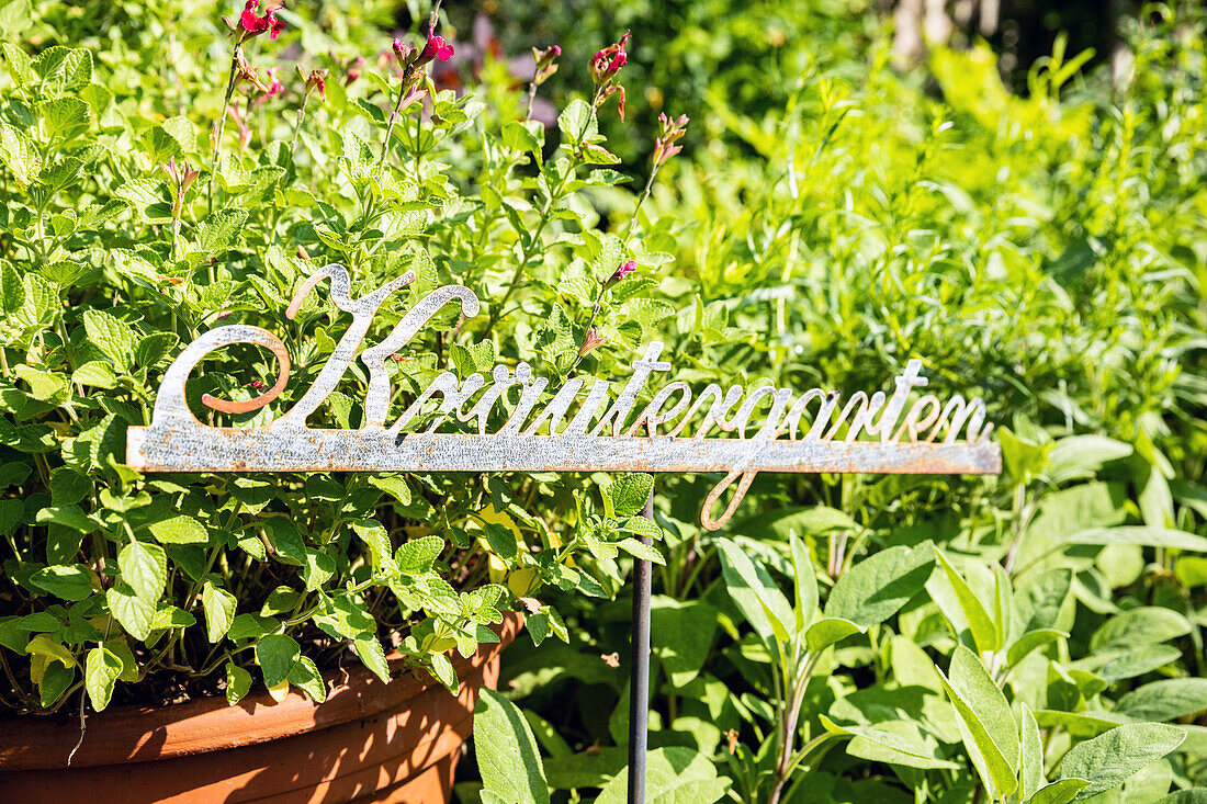 Gartenschild - Kräutergarten