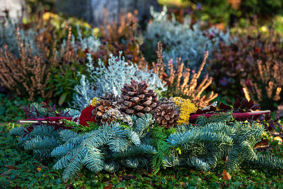 Grave design - flower arrangement