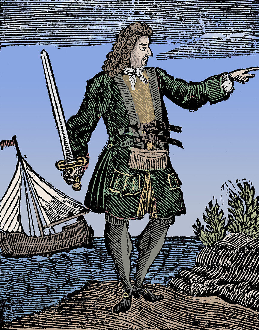 Charles Vane, English pirate, illustration