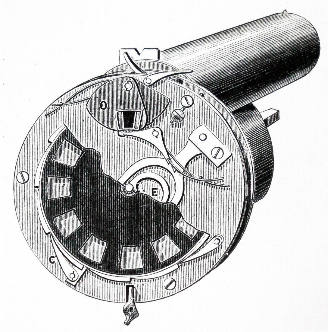 EJ Marey's photographic gun, illustration