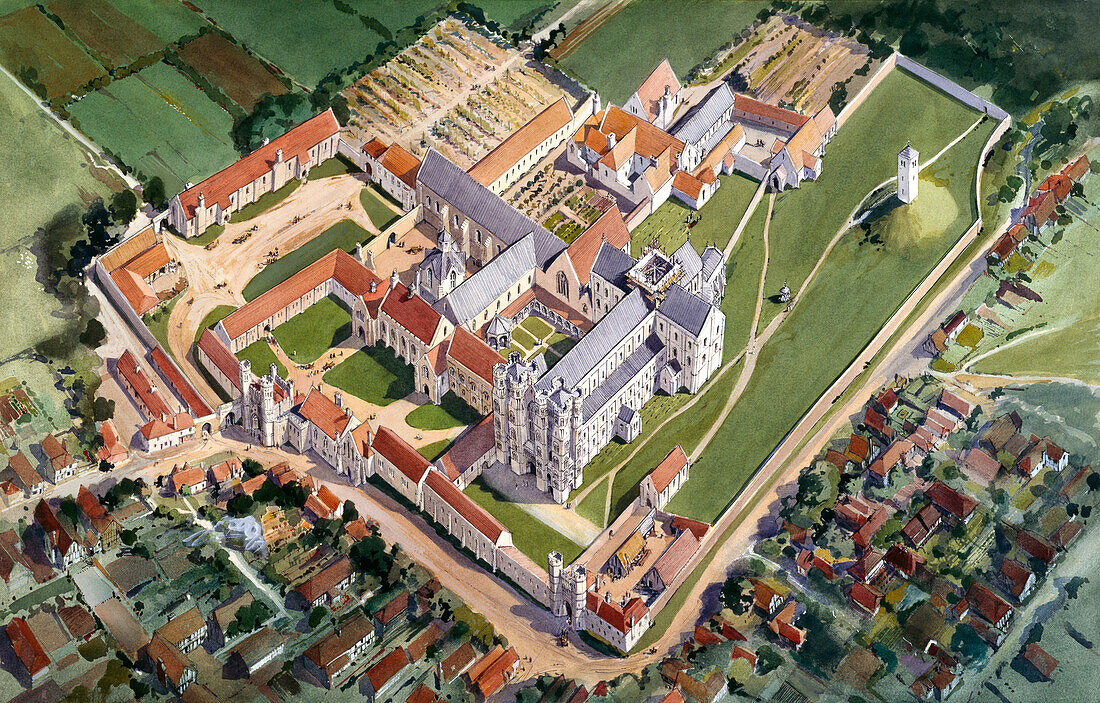 St Augustines Abbey, illustration