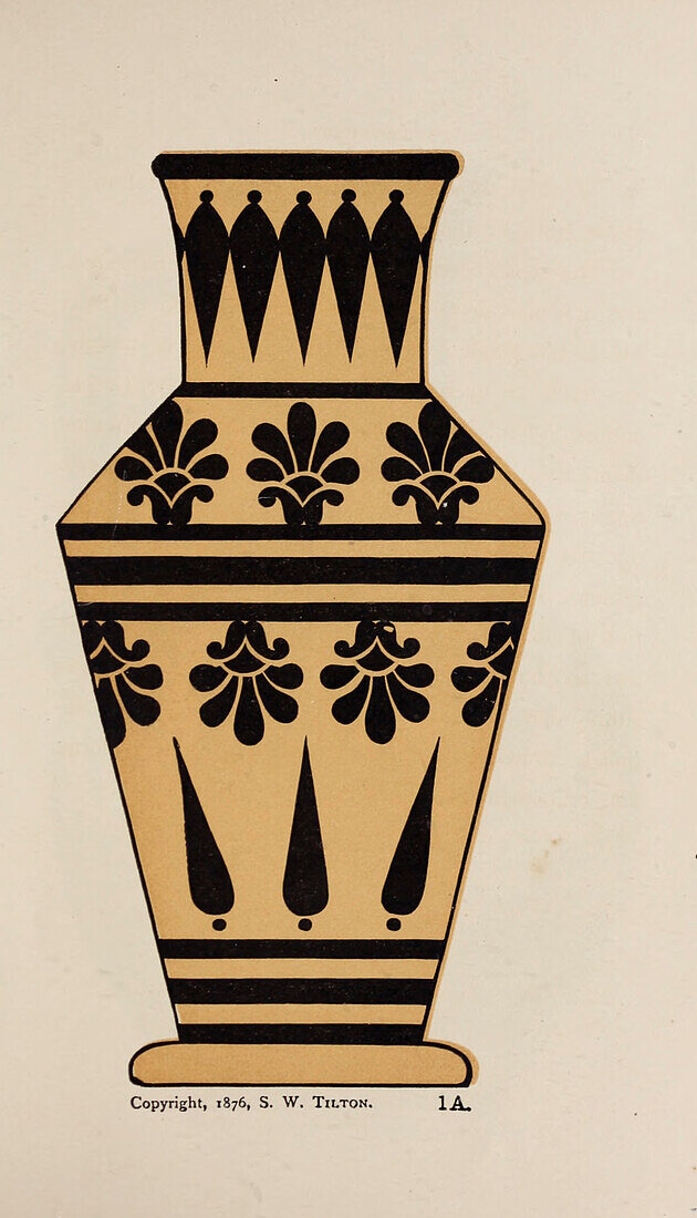 Imitation of a Chinese porcelain vase, illustration