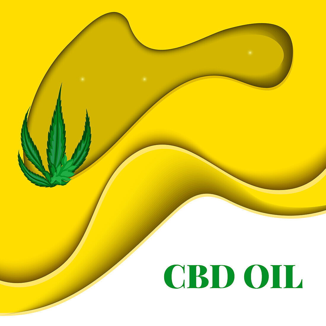 CBD oil, conceptual illustration