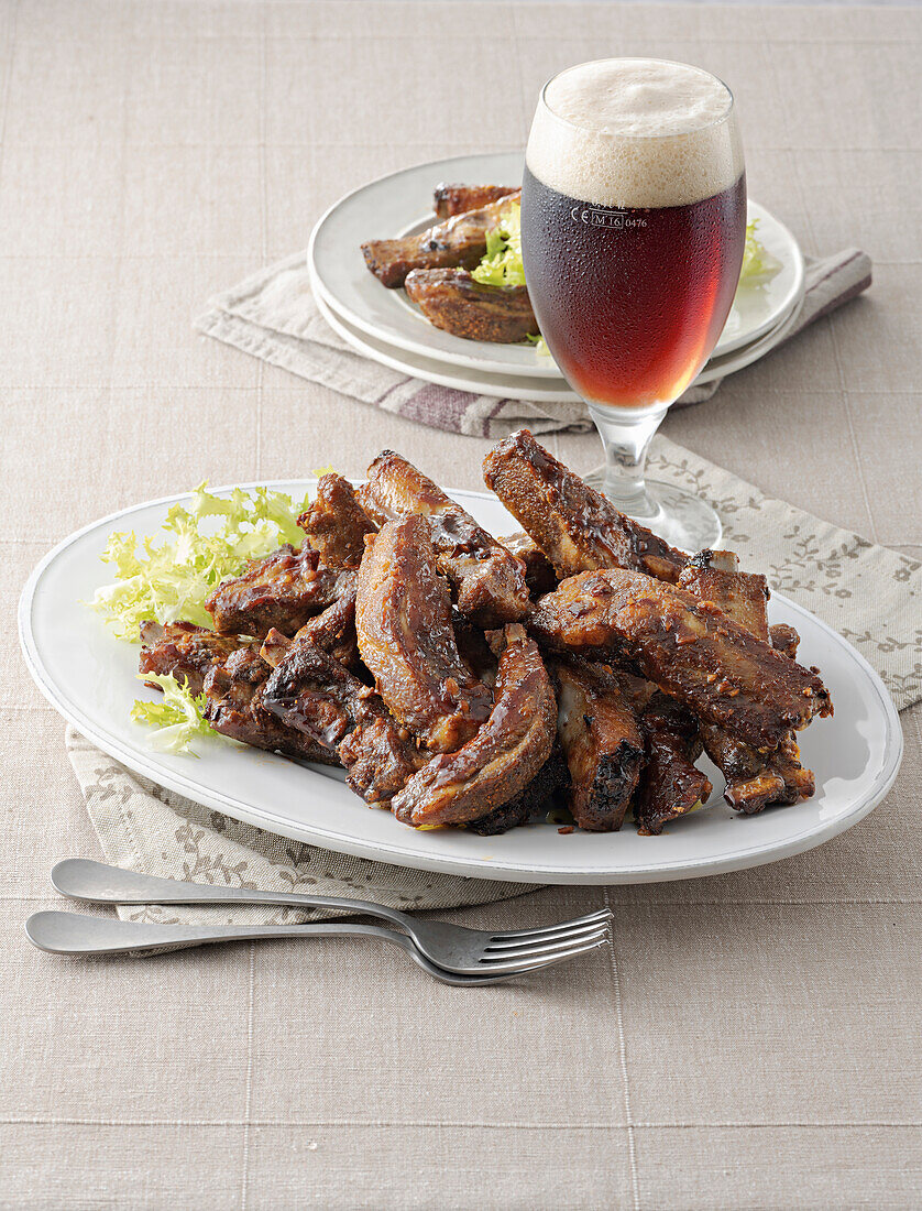 BBQ-Spareribs aus dem Ofen