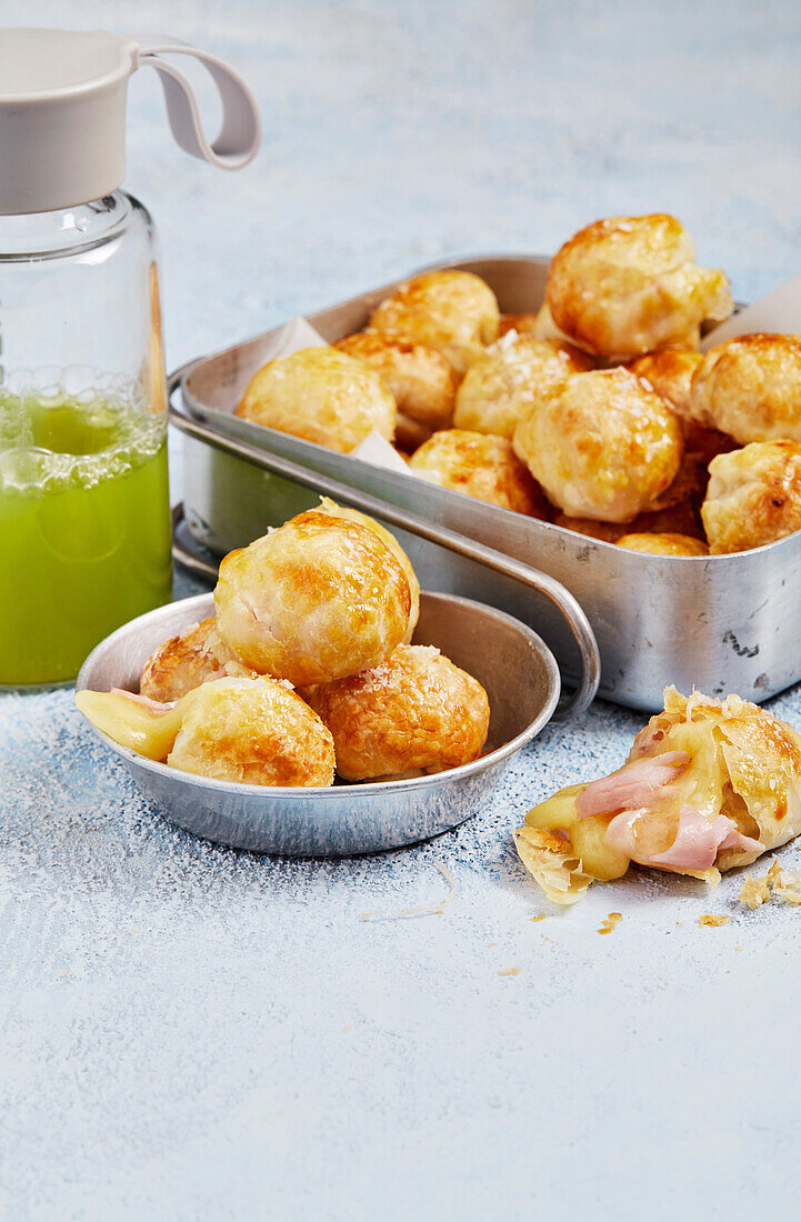 Ham and Cheese Poppers