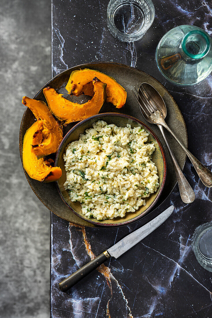 Risotto with grilled Bernettine pumpkin