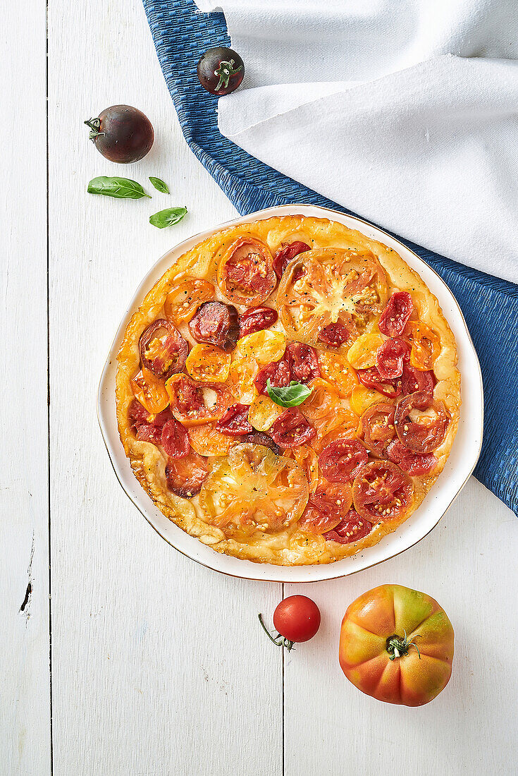 Pikante Tomaten-Tarte Tatin