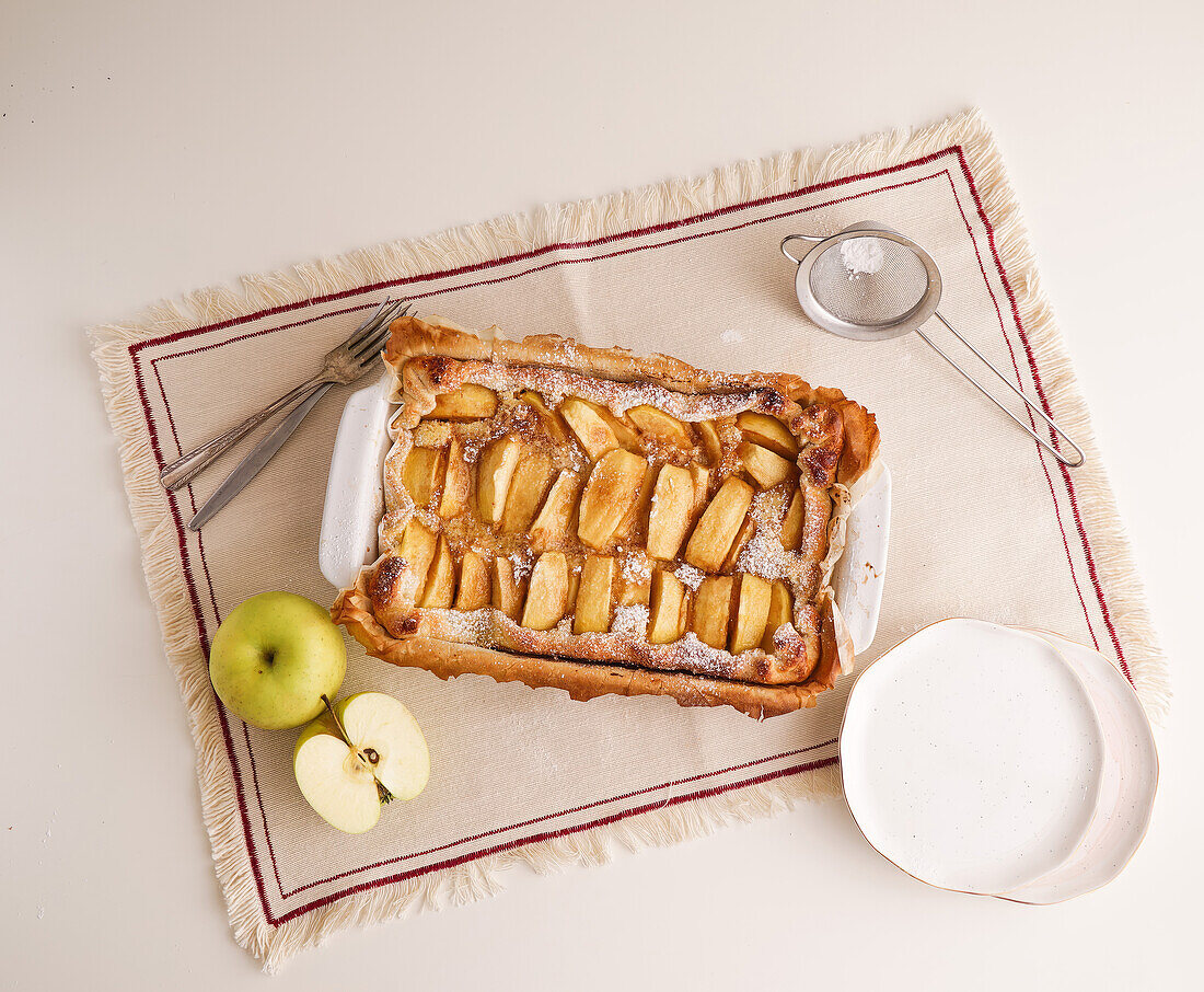 Apfelauflauf mit Frangipane-Creme