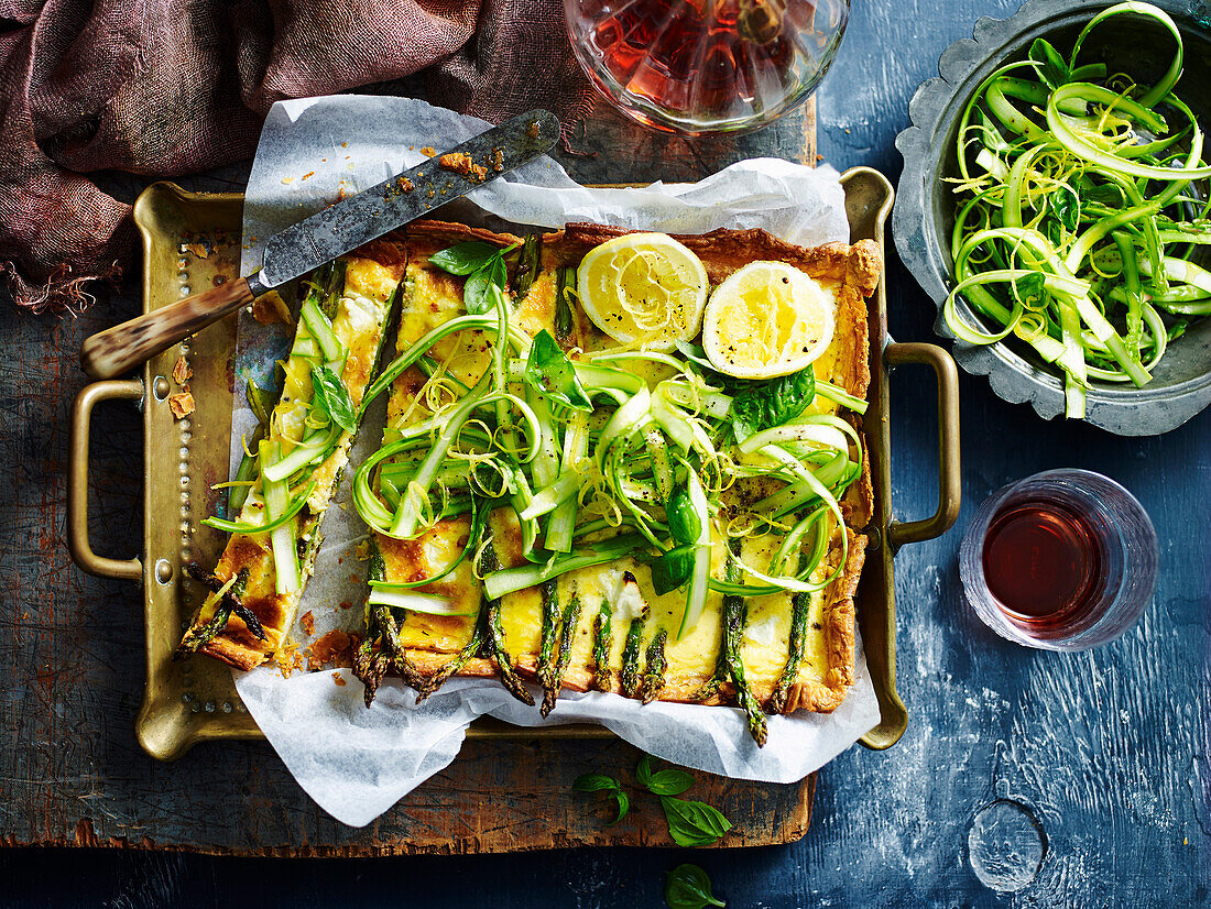 Asparagus and goat s cheese tart