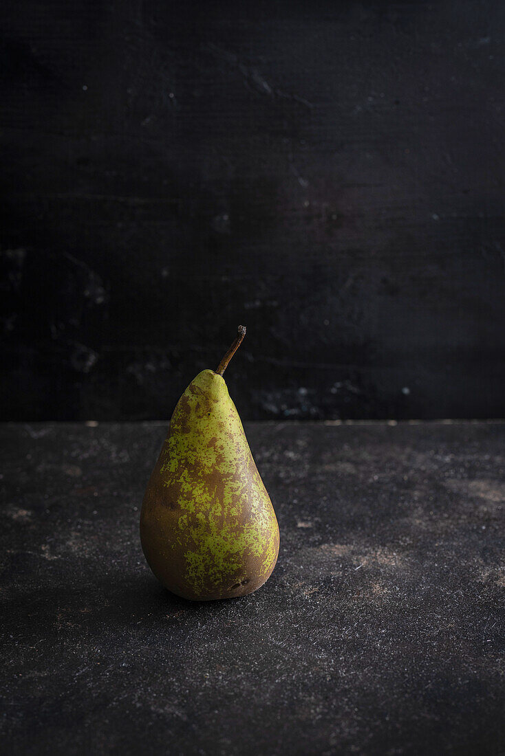Pear on a stone base