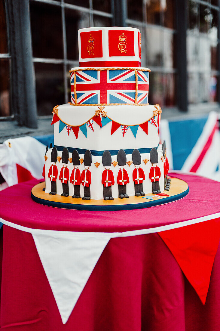Coronation cake for the coronation of King Charles III of England
