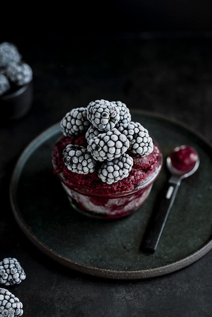 Blackberry sorbet