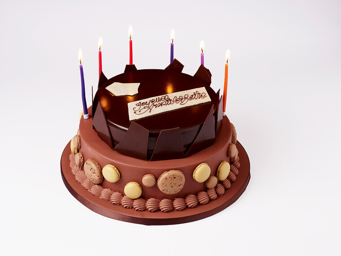 Schokoladen-Geburtstagstorte