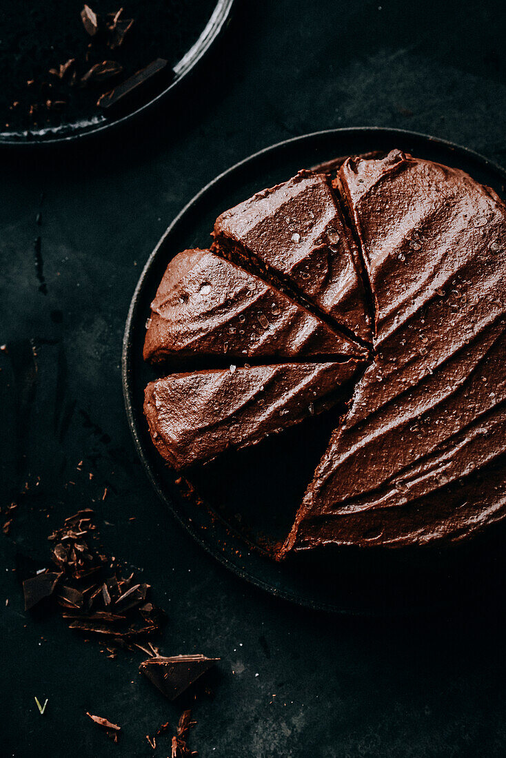 Doppelter Schokoladenkuchen