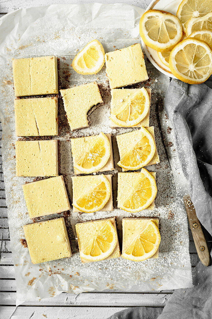 Vegan lemon slices