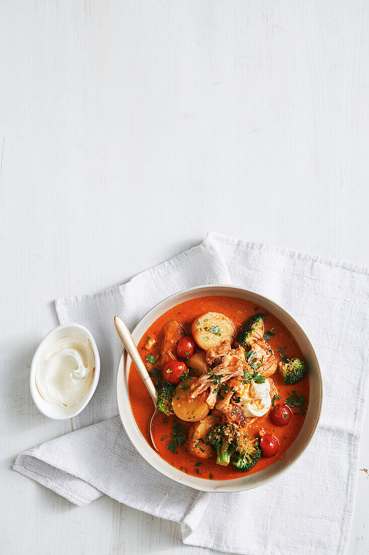 Creamy goulash chicken from the slow cooker