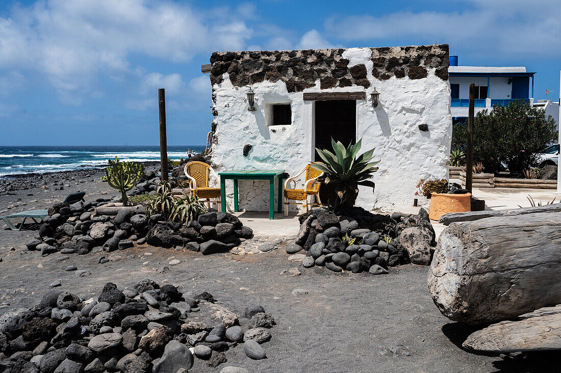 El Golfo, a small fishing village in the southwest coast of the island of Lanzarote, Canary Islands, Spain