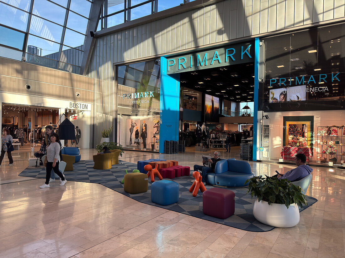 Primark store in Puerto Venecia, well-recognized shopping center based out of the city of Zaragoza, Spain.