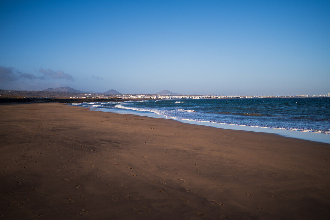 Strand von Matagorda auf Lanzarote, Kanarische Inseln, Spanien