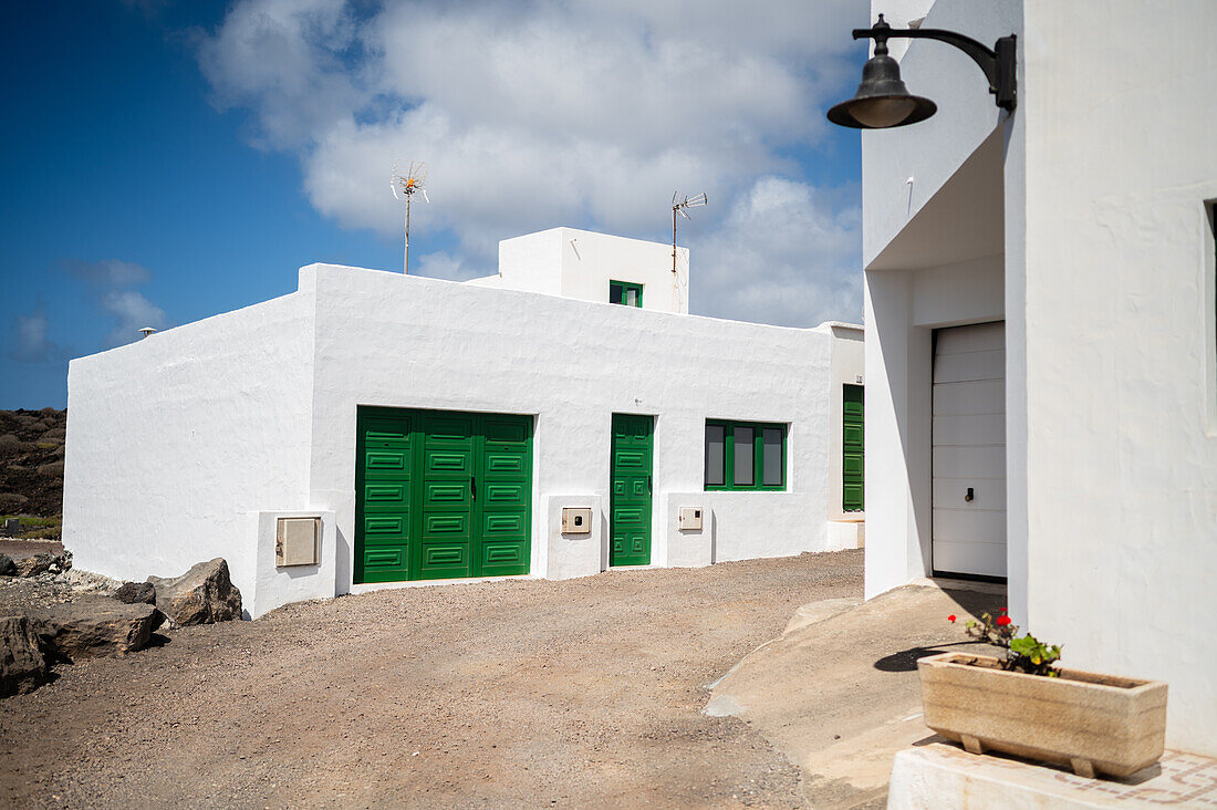 El Golfo, ein kleines Fischerdorf an der Südwestküste der Insel Lanzarote, Kanarische Inseln, Spanien