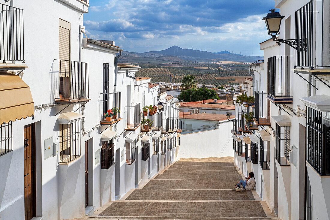 Osuna city center old town, Seville Andalusia Spain.