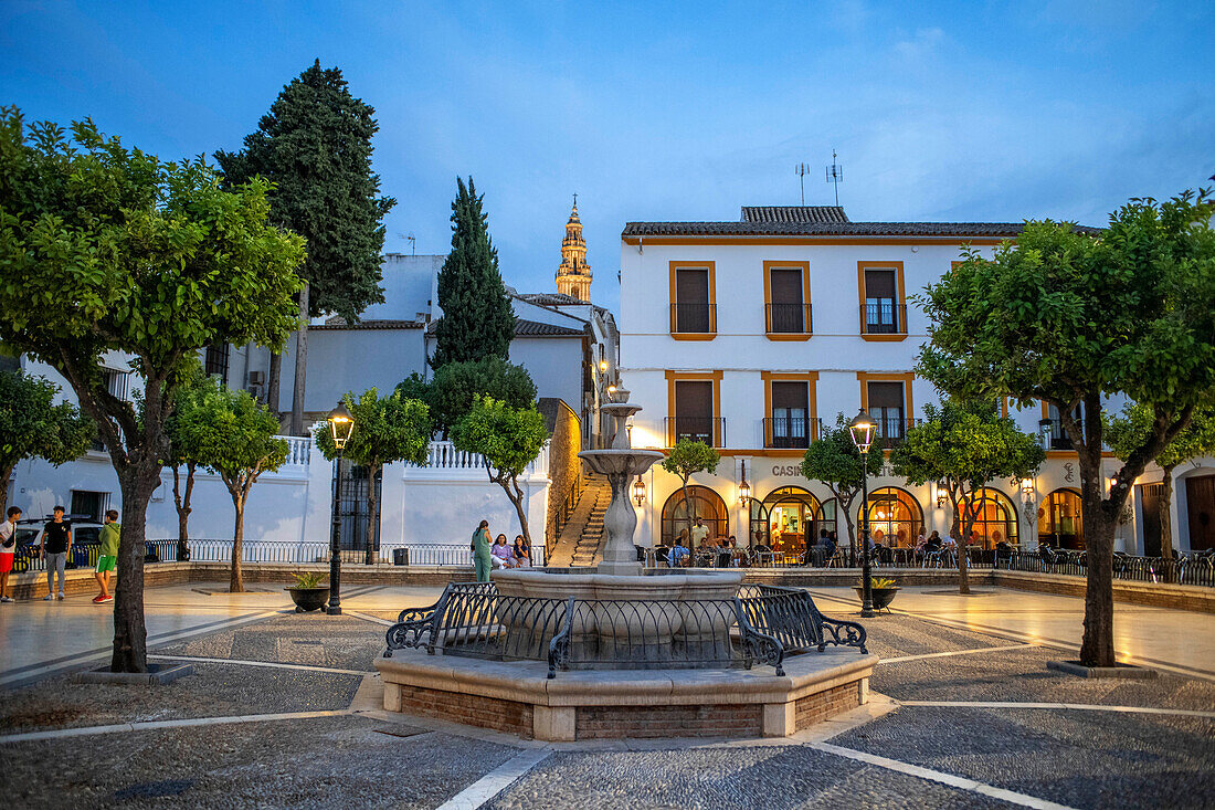 Rathaus auf der Plaza del Carmen, Altstadt von Estepa in der Provinz Sevilla in Andalusien im Süden Spaniens
