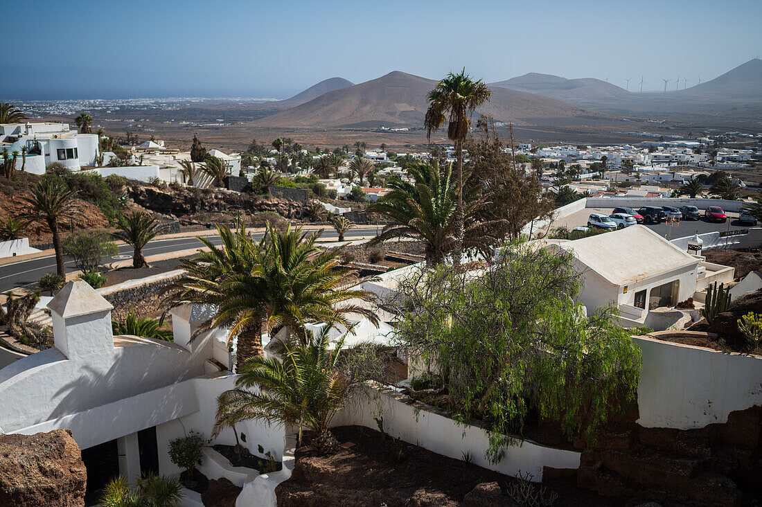 The Lagomar Museum, also known as Omar Sharif's House, unique former home incorporating natural lava caves, now a restaurant, bar & art gallery in Lanzarote, Canary Islands, Spain