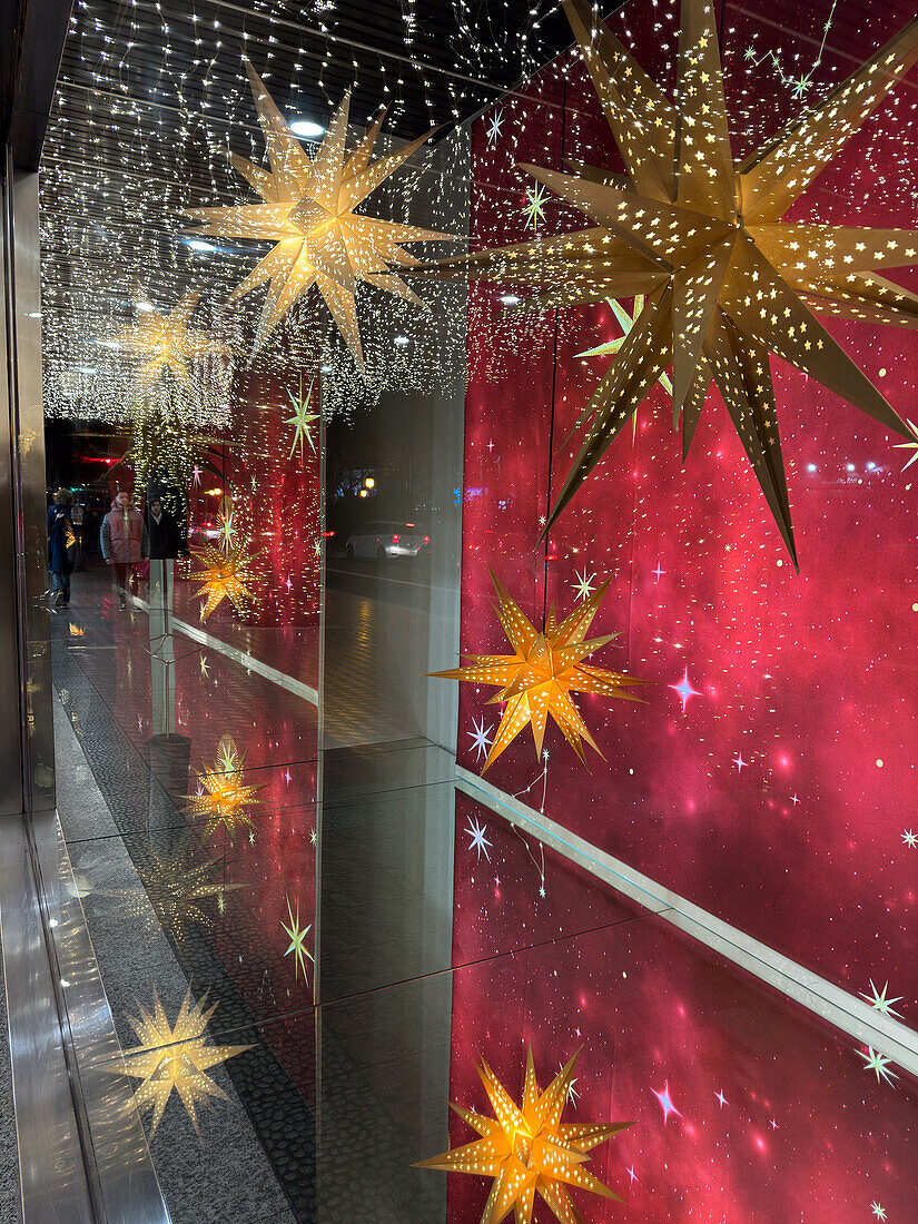 Christmas arrives in the streets of Zaragoza, Aragon, Spain